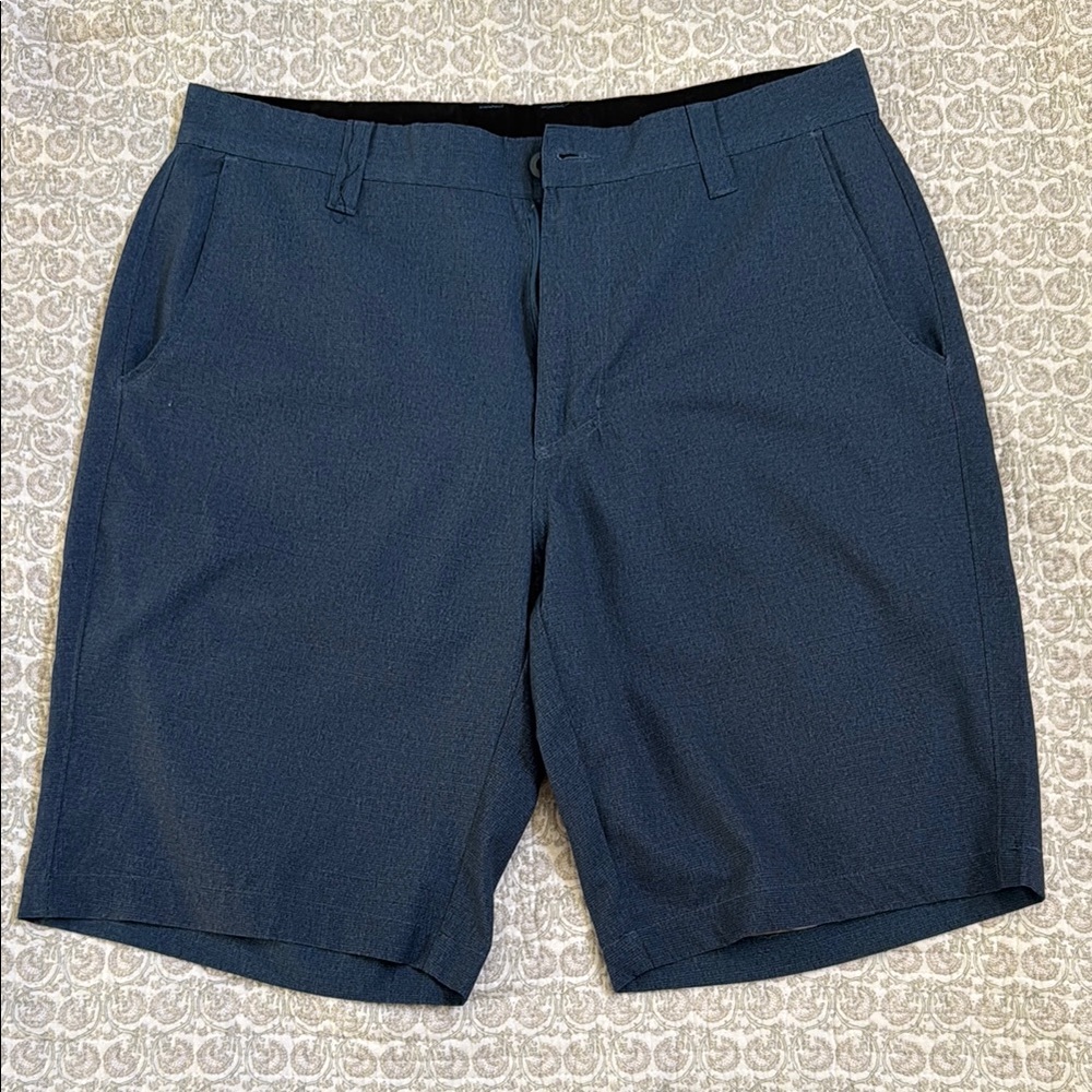 Burnside Blue Flat Front Shorts